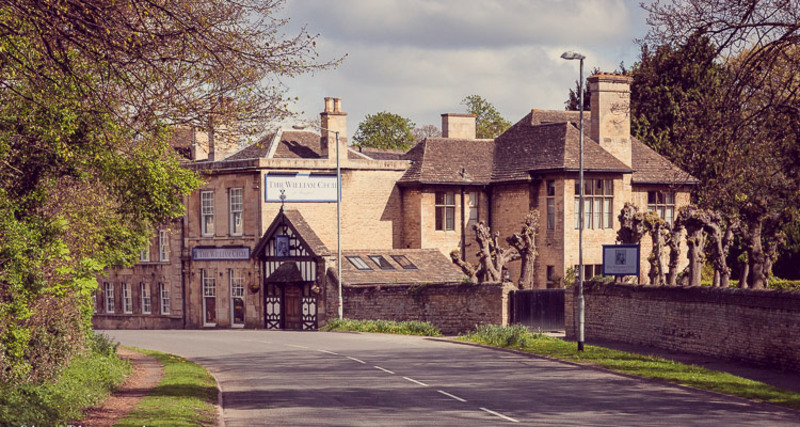 View of the hotel looking towards Stamford along The Old Great North Road